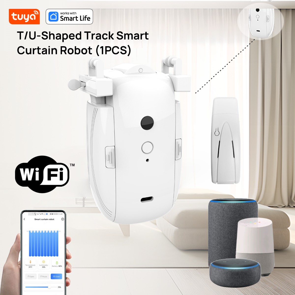 Smart Ir Remote Controller - Tuya inteligentne WiFi Robot kurtynowy (1