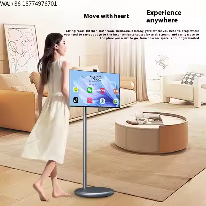 Smart Home Office - 24-calowy przenośny telewizor LCD z Androidem