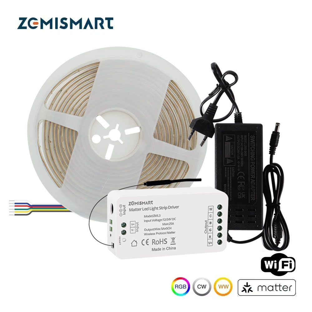 Wifi Led Dimmer - Zemismart COB Led Strip Light RGBCW