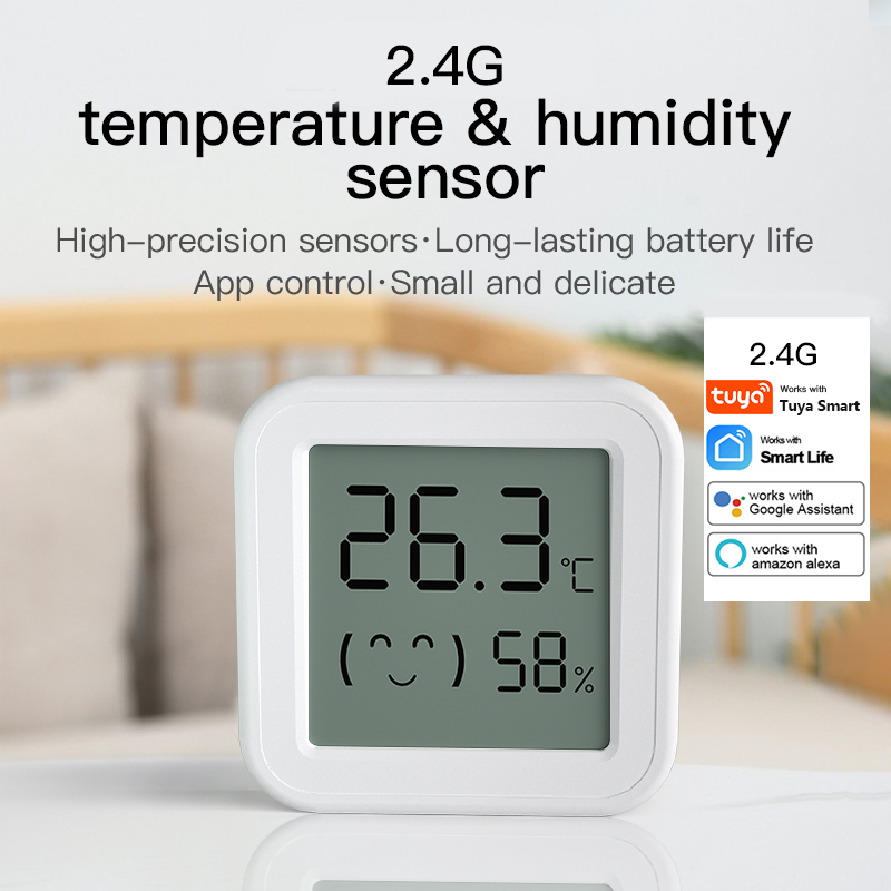 Smart Home Voice Assistant - Czujnik temperatury i wilgotności Bluetooth Mini