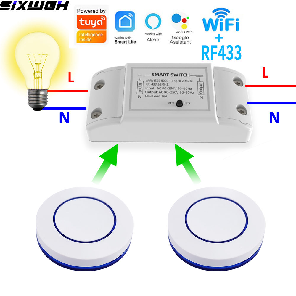 Smart Home Life - Inteligentny przełącznik WiFi Tuya 16A, bezprzewodowy