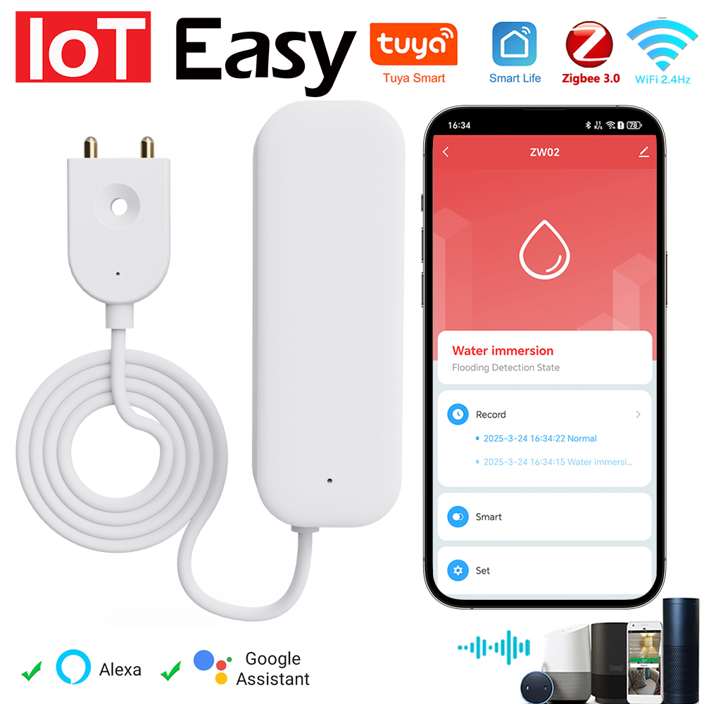 Smart Ir Remote Controller - Tuya WiFi ZigBee czujnik wody Alarm