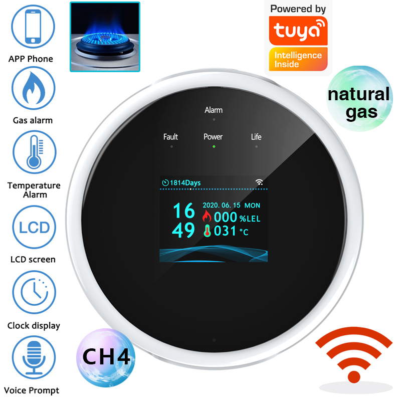 Smart Home Full System - Czujnik gazu 2.4G WiFi, detektor gazów