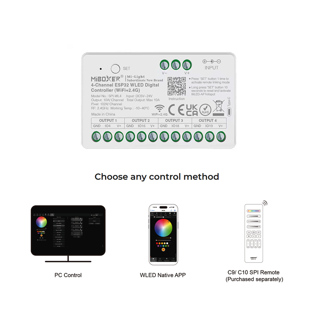 Miboxer SPIW5-4 5w1 Kontroler  – Wifi Led Dimmer recenzja i cena