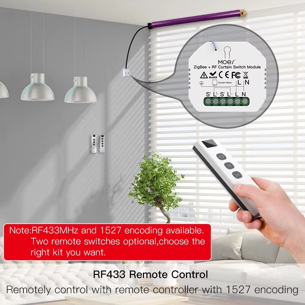 Moduł przełącznika rolet MOES  – Curtain Motor recenzja i cena