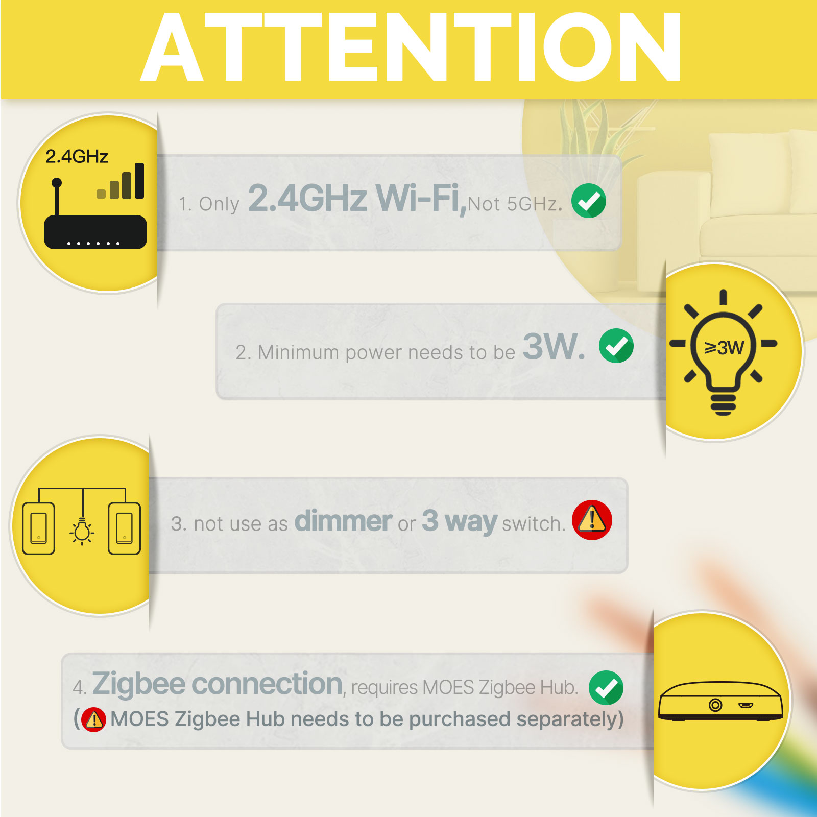 Inteligentny przełącznik świat – Smart Home Moes recenzja i cena
