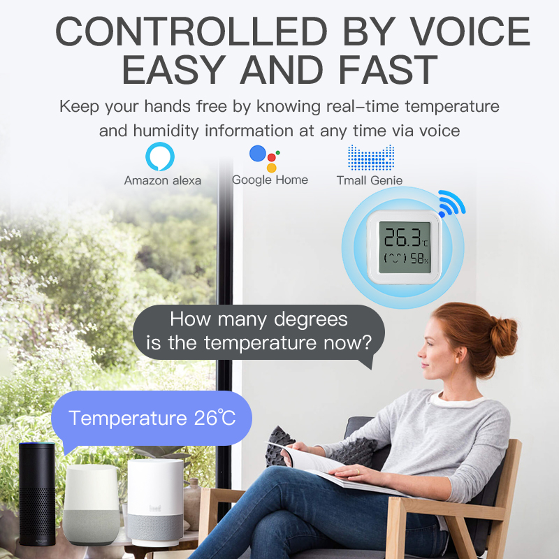 Czujnik temperatury i wilgotno – Smart Home Voice Assistant recenzja i cena