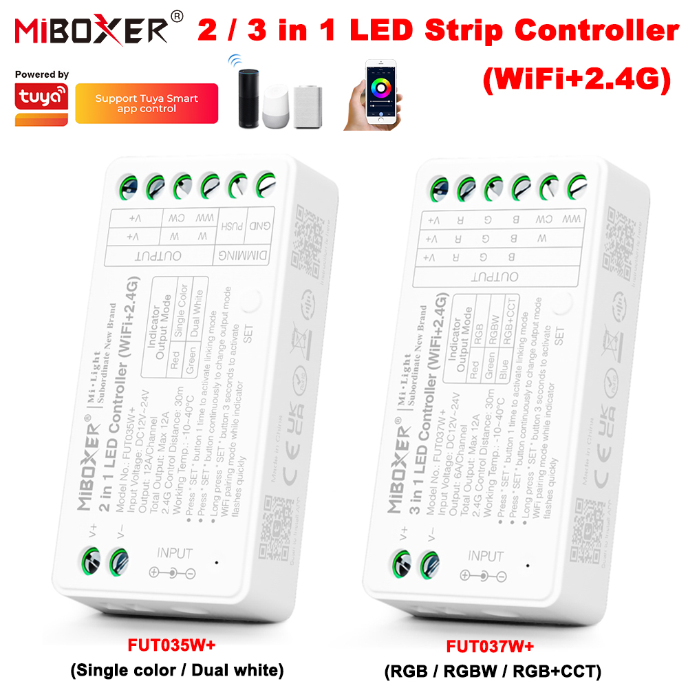 Miboxer FUT035W + 2w1 FUT037W  – Wifi Led Dimmer recenzja i cena