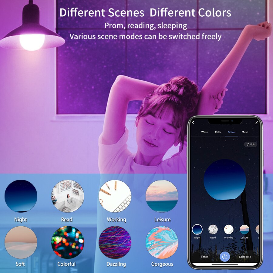 Inteligentna żarówka LED E27 W – Wifi Led Dimmer recenzja i cena
