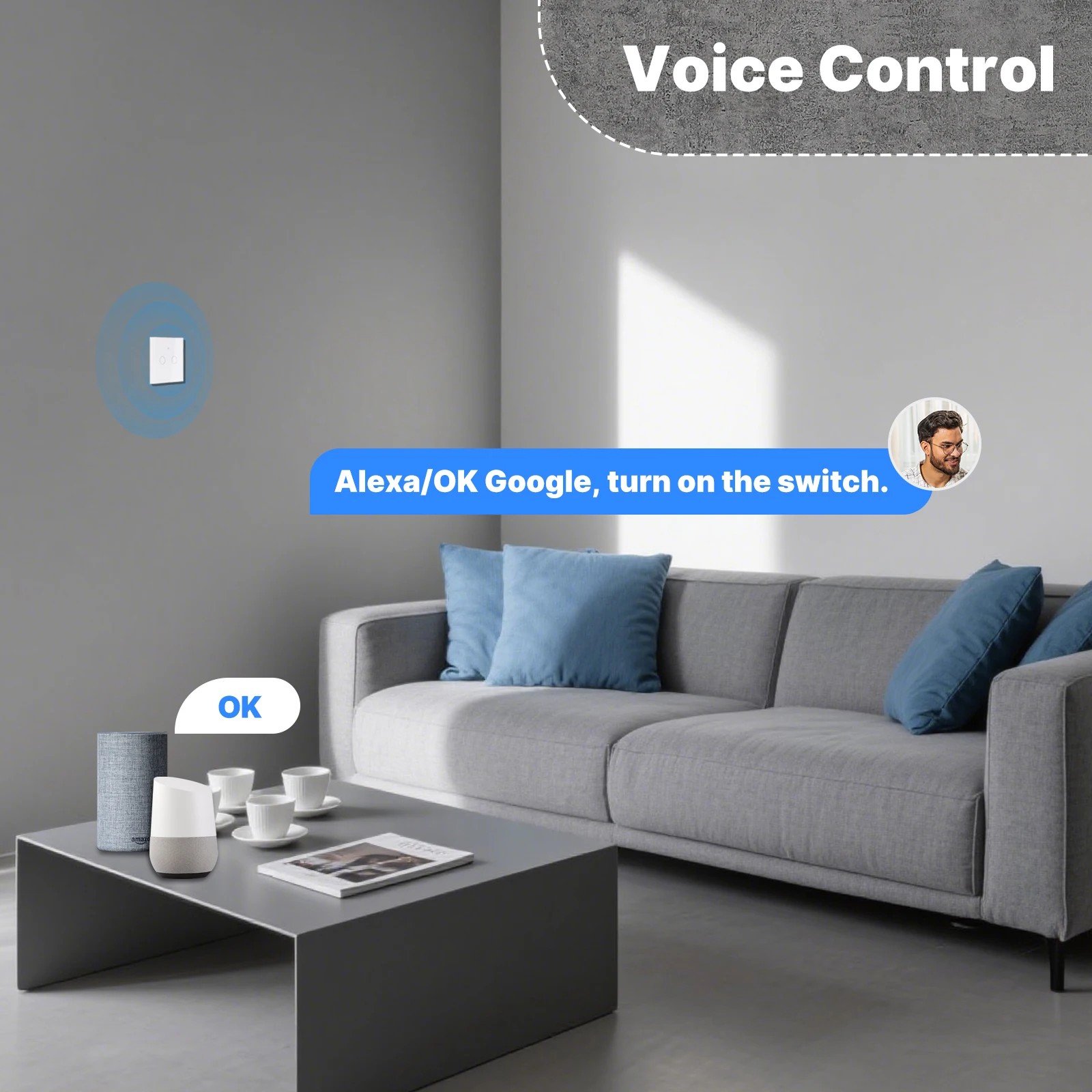 Inteligentny przełącznik dotyk – Smart Home Moes recenzja i cena
