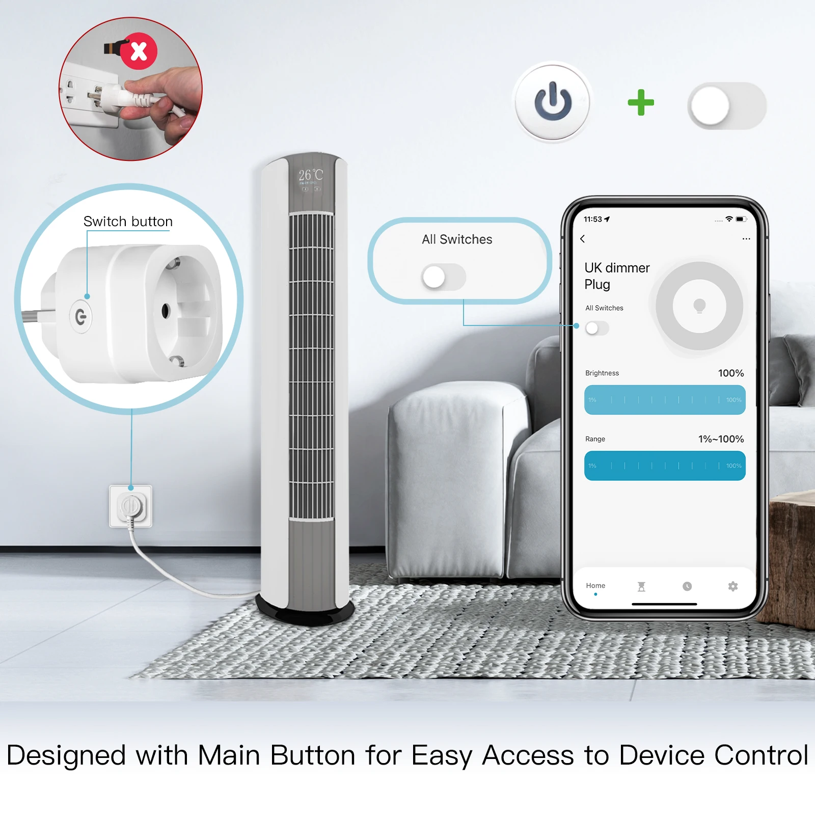 Inteligentna wtyczka WiFi MOES – Smart Home Moes recenzja i cena