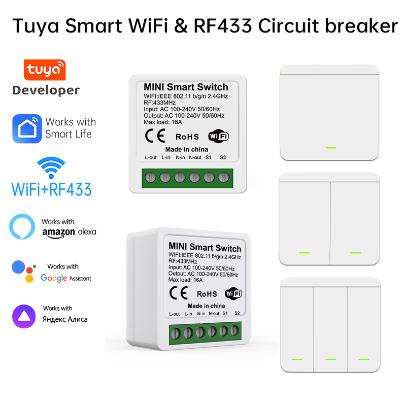 Inteligentny przełącznik WiFi  – Smart Home Voice Assistant recenzja i cena