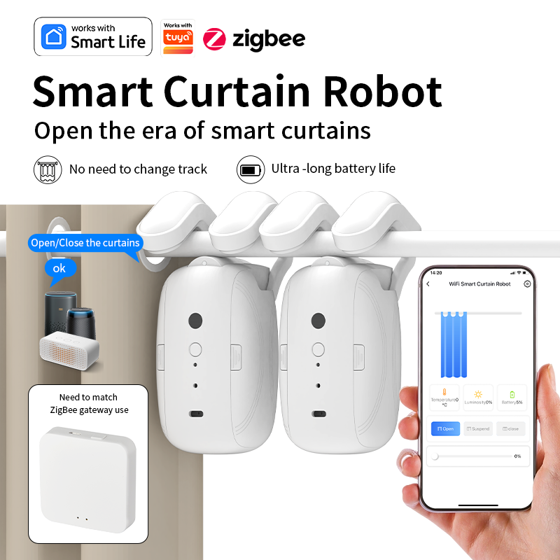 Robot sterujący roletami Zigbe – Curtain Motor recenzja i cena